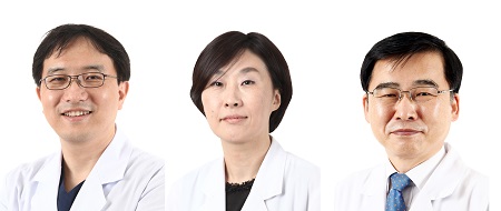 왼쪽부터 고대구로병원 감염내과 송준영·정희진·김우주 교수