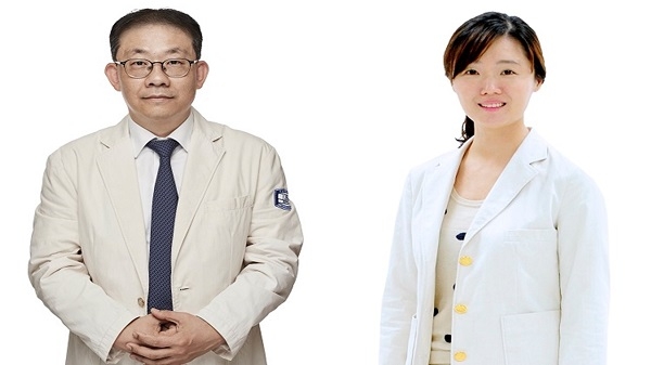 부천성모병원 정형외과 박일중 교수(좌), 산부인과 신재은 교수(우)는 생애 첫 연구사업에 선정됐다.