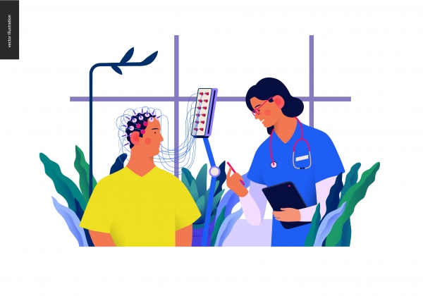 뇌파검사는 정신의학과와 신경과·신경외과에서 쓰이지만 분야별로 분석방법이 다르다.(사진=클립아트코리아).
