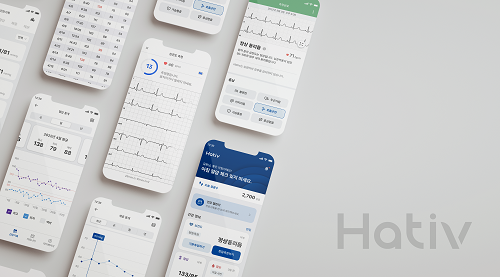 뷰노가 심전도 측정 의료기기와 혈압계, 체온계 등 가정용 의료기기 3종과 건강관리 모바일 앱으로 구성된 만성질환 관리 브랜드 ‘하티브(Hativ)’를 출시했다.
